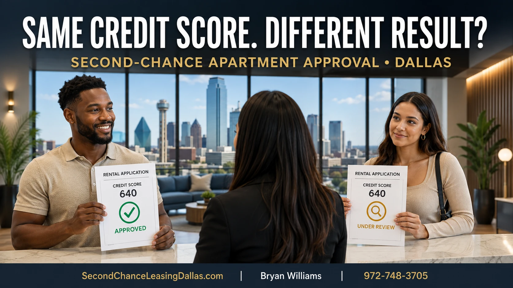 The Second-Chance Apartment Approval “Gray Area”: Why Two Renters With the Same Credit Score May Get Different Results