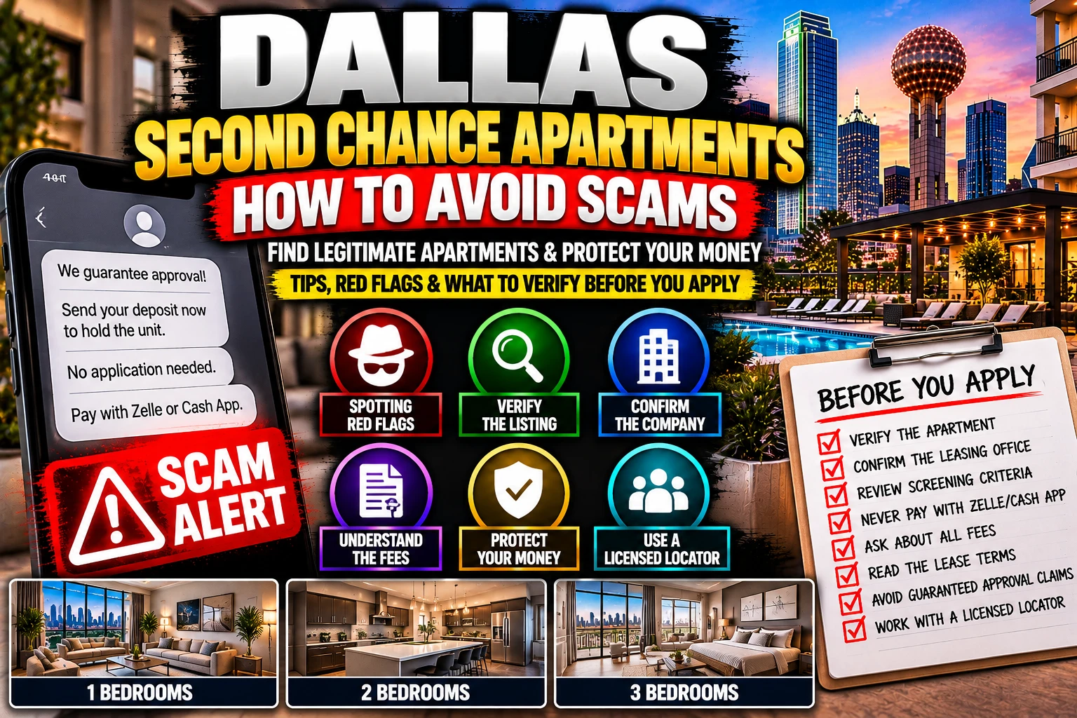 DALLAS SECOND CHANCE APARTMENTS 2026 | HOW TO FIND LEGITIMATE APARTMENTS, AVOID RENTAL SCAMS & PROTECT YOUR MONEY WITH BAD CREDIT, BROKEN LEASES OR EVICTIONS