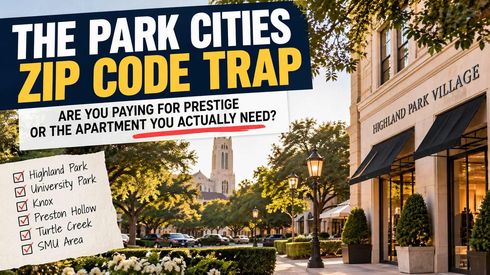 SECOND CHANCE APARTMENTS NEAR HIGHLAND PARK & UNIVERSITY PARK, TX | BAD CREDIT, RENTAL HISTORY CHALLENGES, LUXURY LIVING & THE TRUE COST OF A PRESTIGIOUS ADDRESS