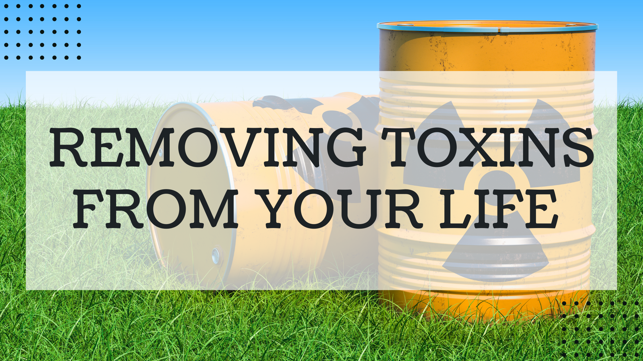 Removing Toxins From Your Life