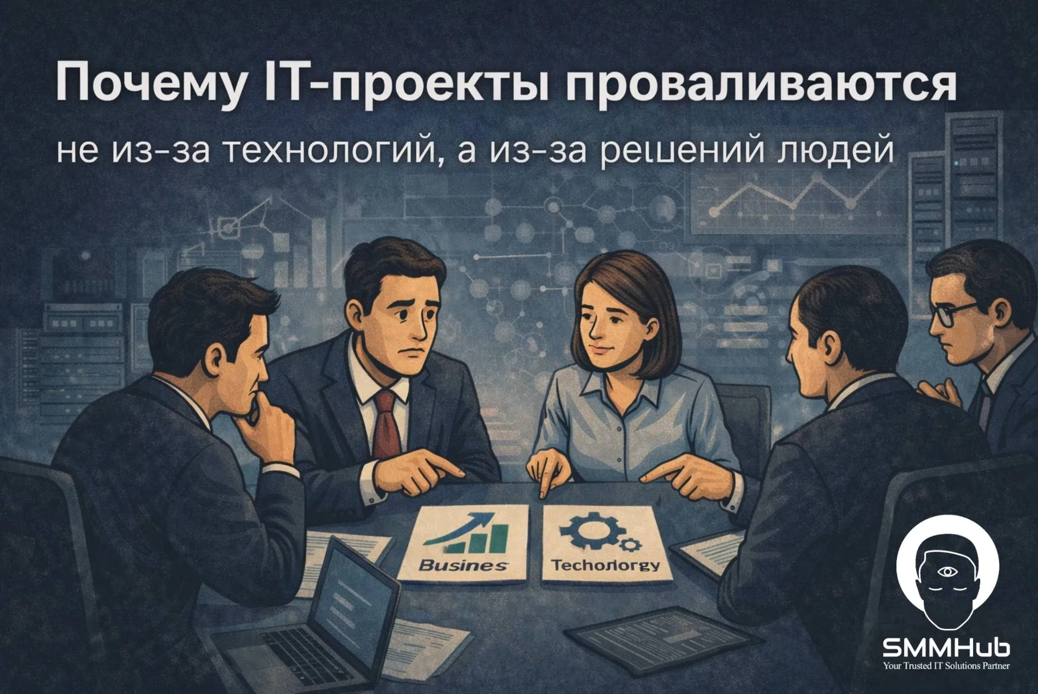 Почему IT-проекты проваливаются не из-за технологий, а из-за решений людей