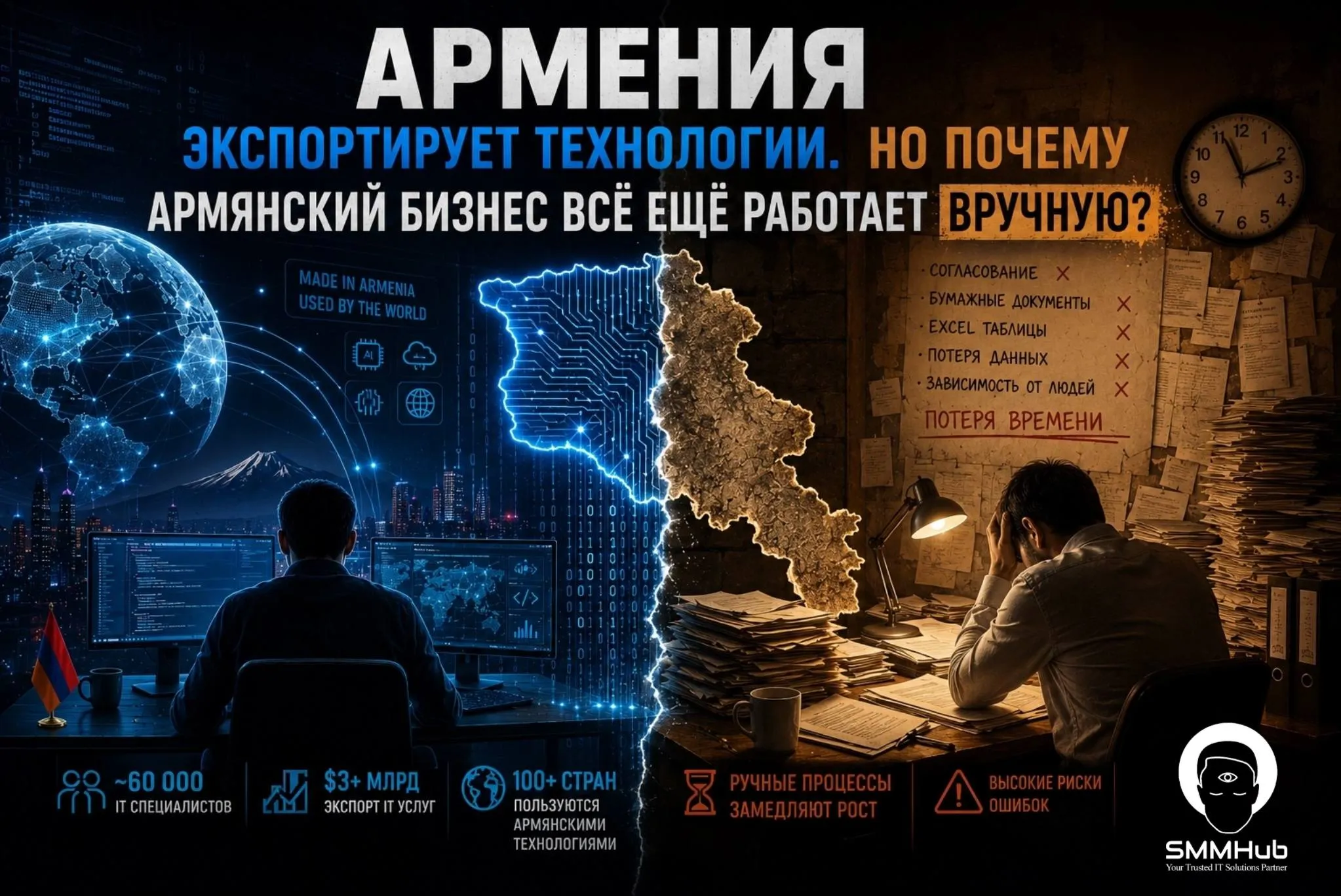 Армения экспортирует технологии. Но почему армянский бизнес всё ещё работает вручную?