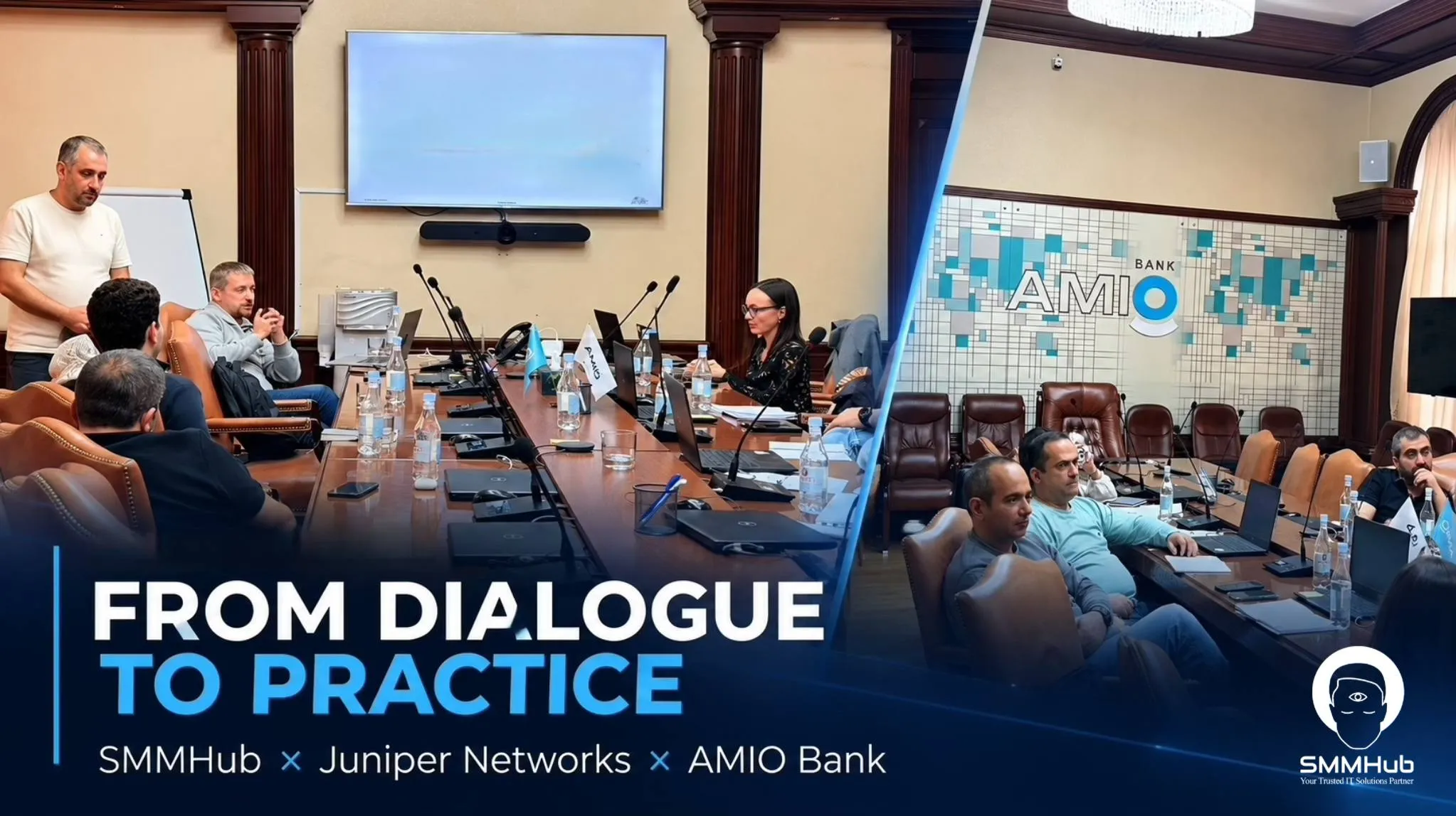From Strategic Dialogue to Practical Expertise: SMMHub Brings Juniper Networks and AMIO Bank Together in Yerevan