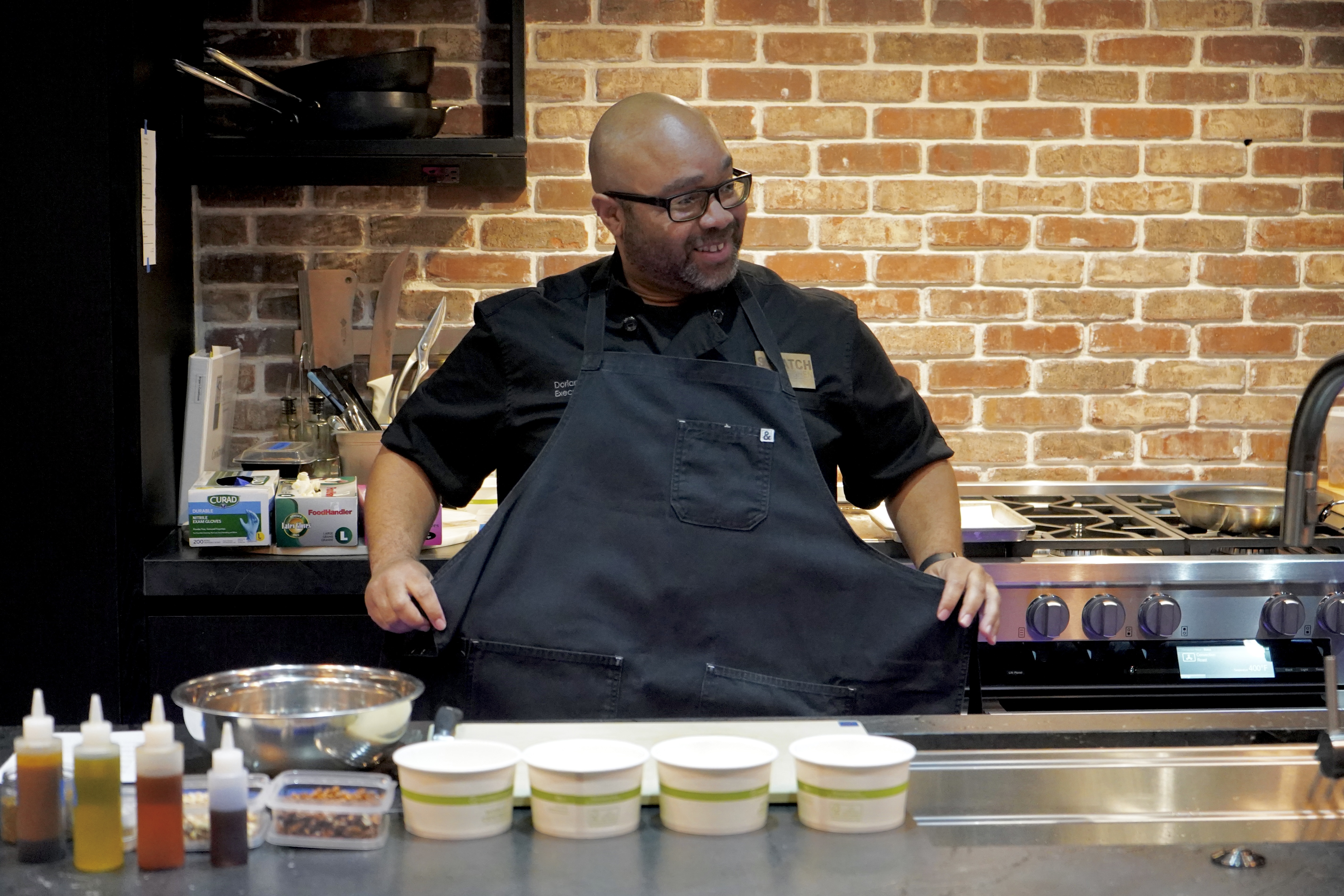 Chef Dorian Southall — behind the scenes at a private dinner
