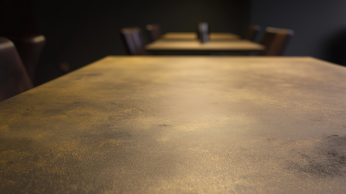 A quiet moment before the table is set