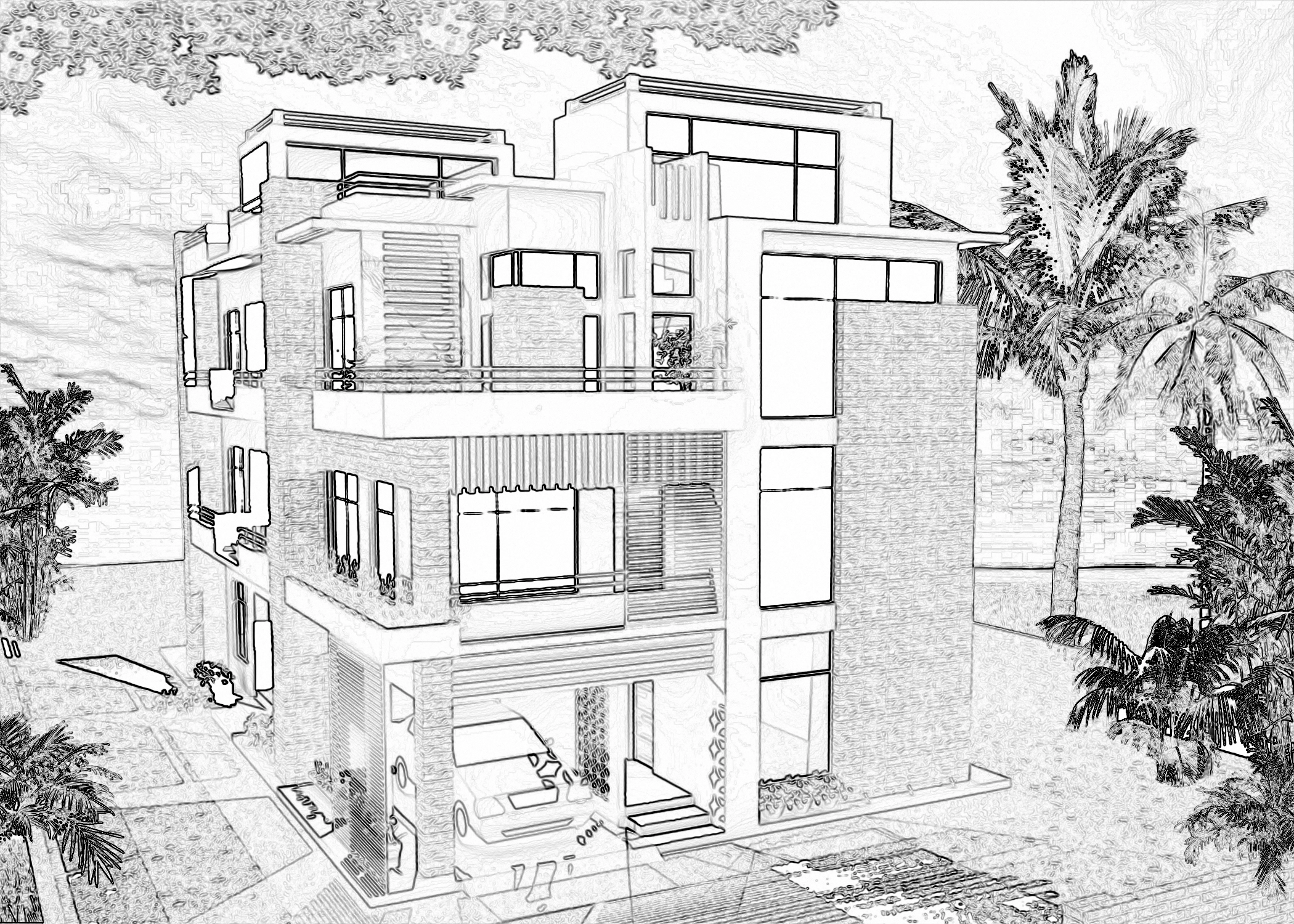 single family home design by studio 89 architect in guwahati assam