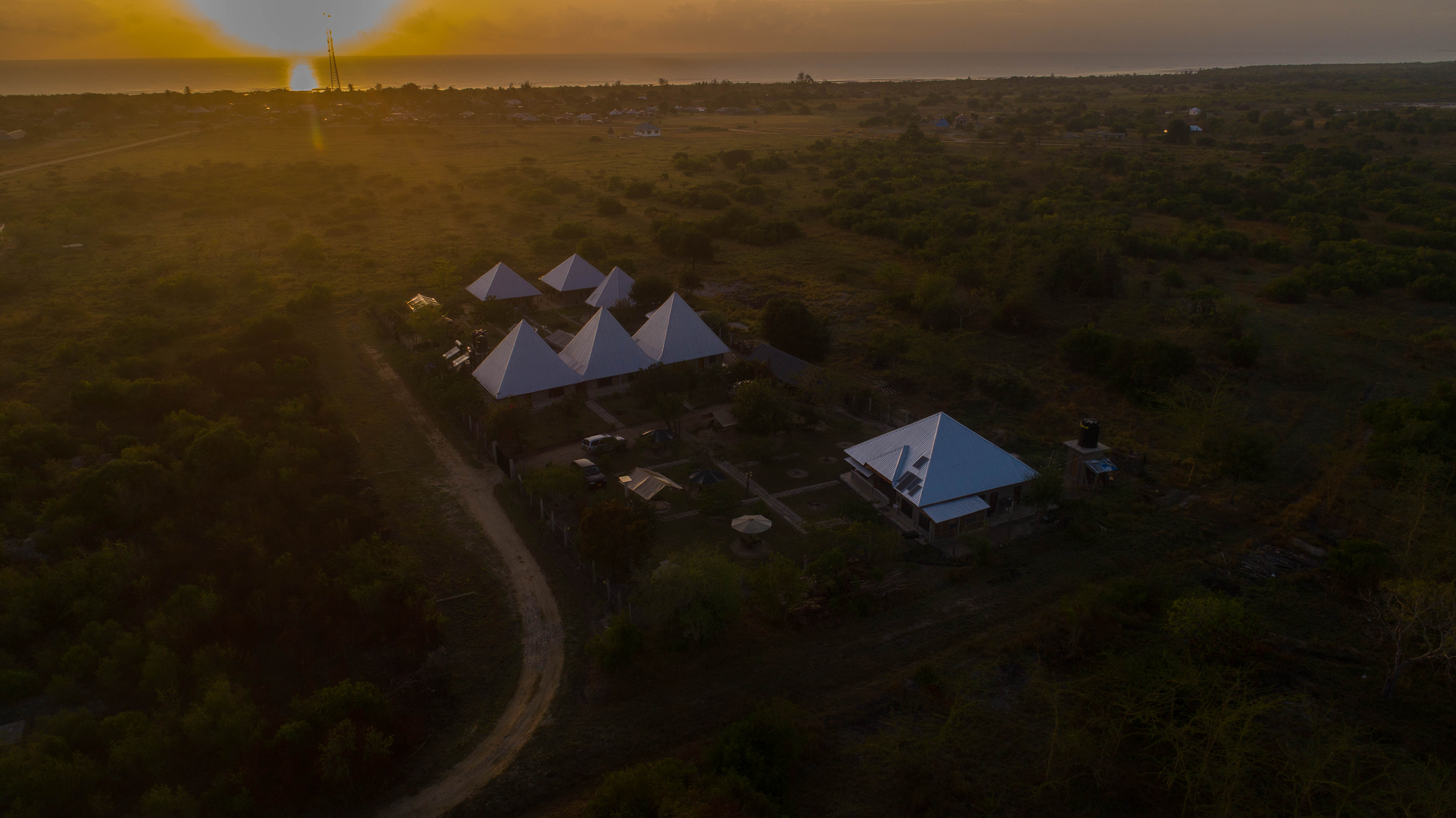 Tanganyika Coastal Campsite Lodge gazing in the Sunset of Saadani National Park