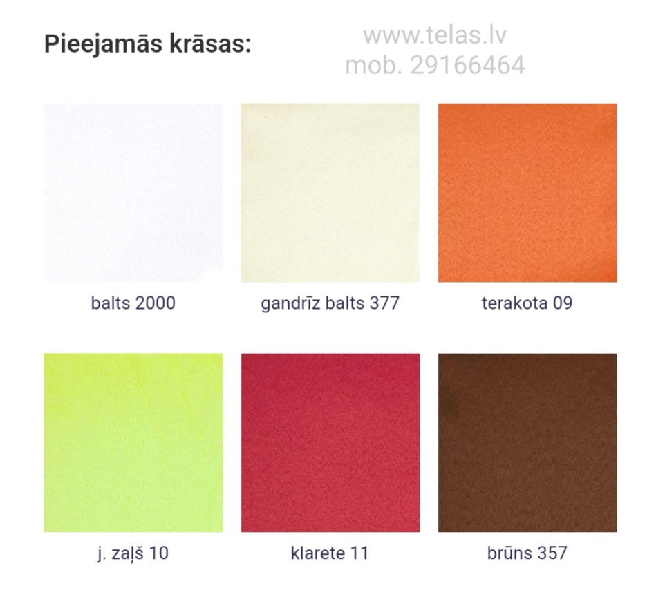 Ora - 100% poliestera audums ar prettraipu apstrādi Ora - 100% poliestera audums ar prettraipu apstrādi