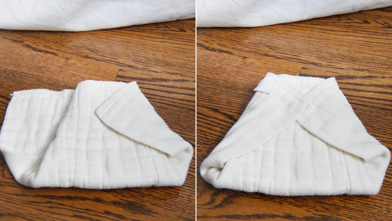 How to Fold a Prefold Cloth Diaper Step Three