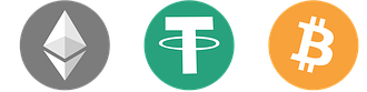 eth, usdt, btc