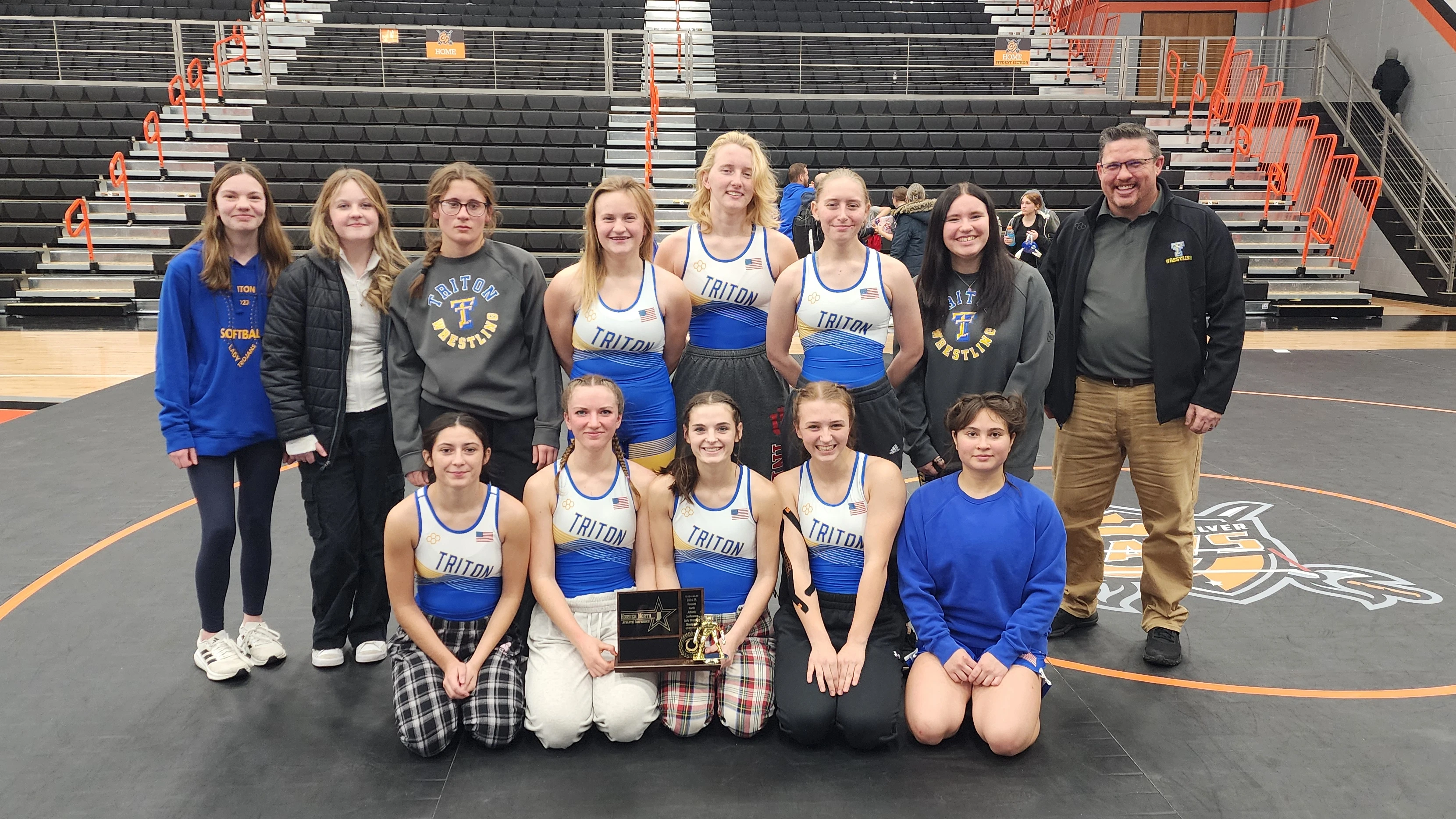 Triton Girls Wrestling Claims HNAC Title by One Point during Inaugural Year!