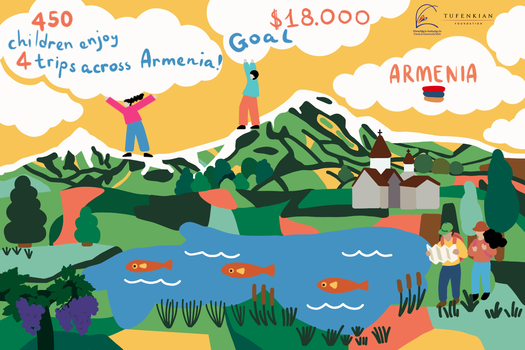 Giving vulnerable children the chance to experience Armenia outside of their own communities 