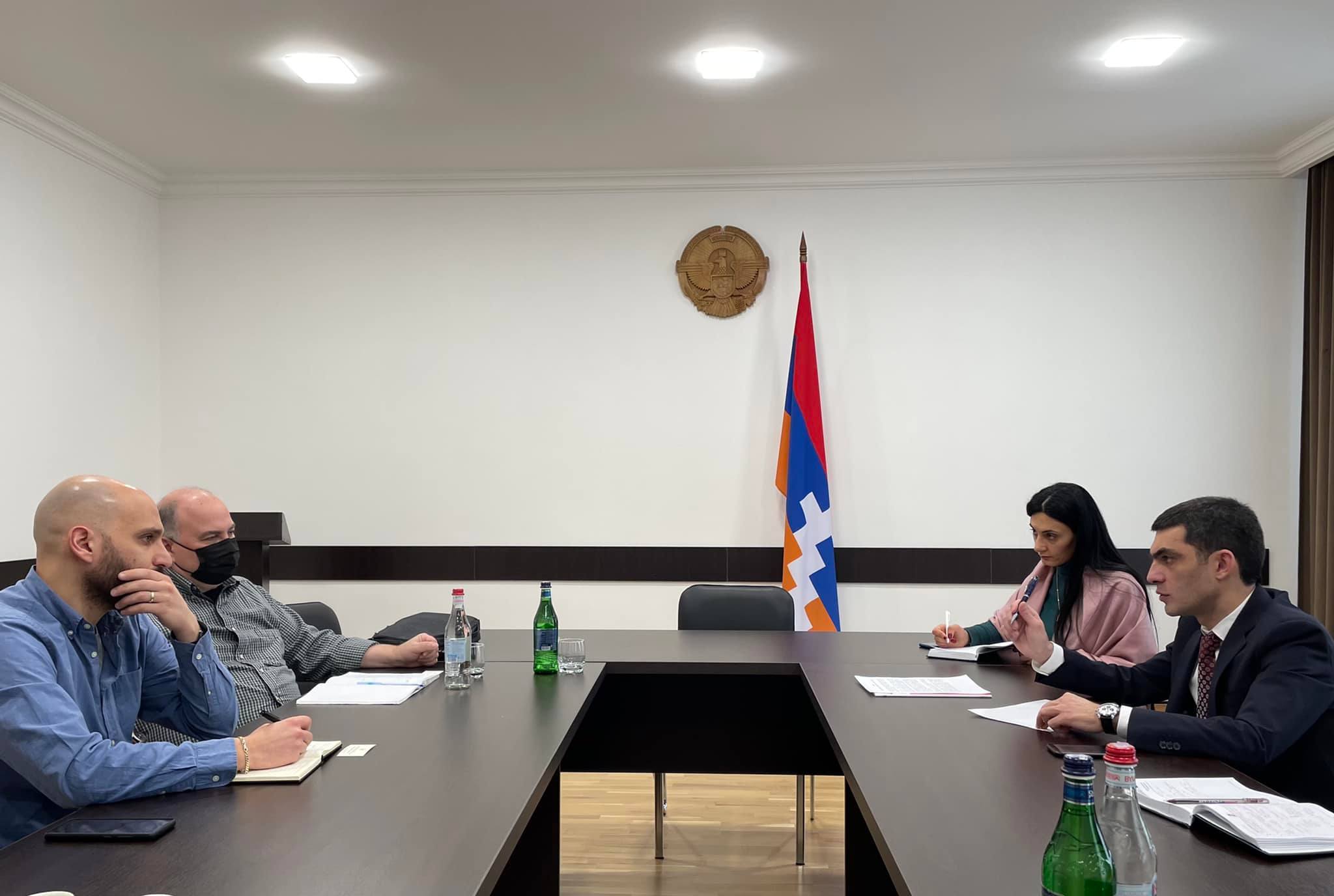 Tufenkian Foundation representatives meet with Permanent Representative of the Republic of Artsakh to Armenia