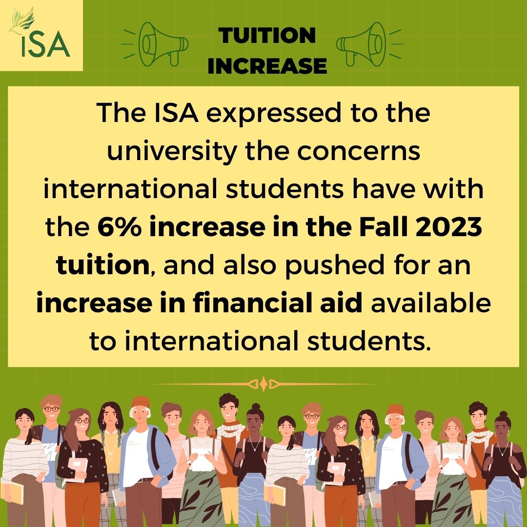 ISA Condemns the 6% International Tuition Increase