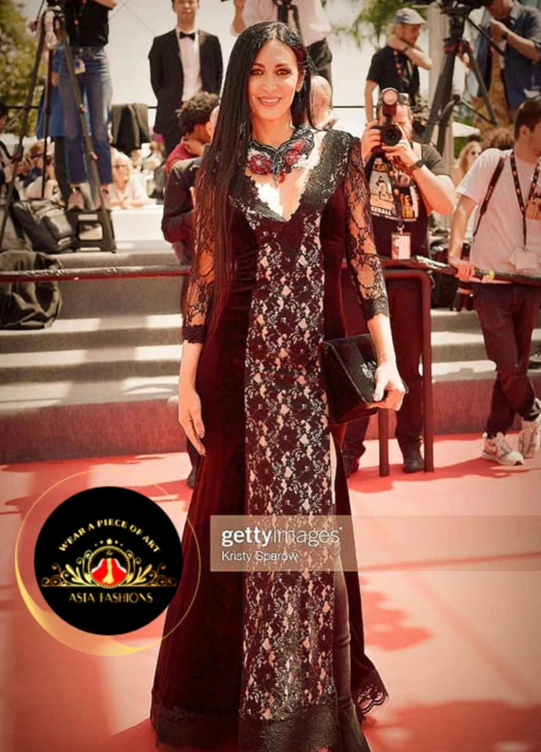 Regina Salpagarova Wearing Asta Fashions on The Red Carpet At Cannes International Festival