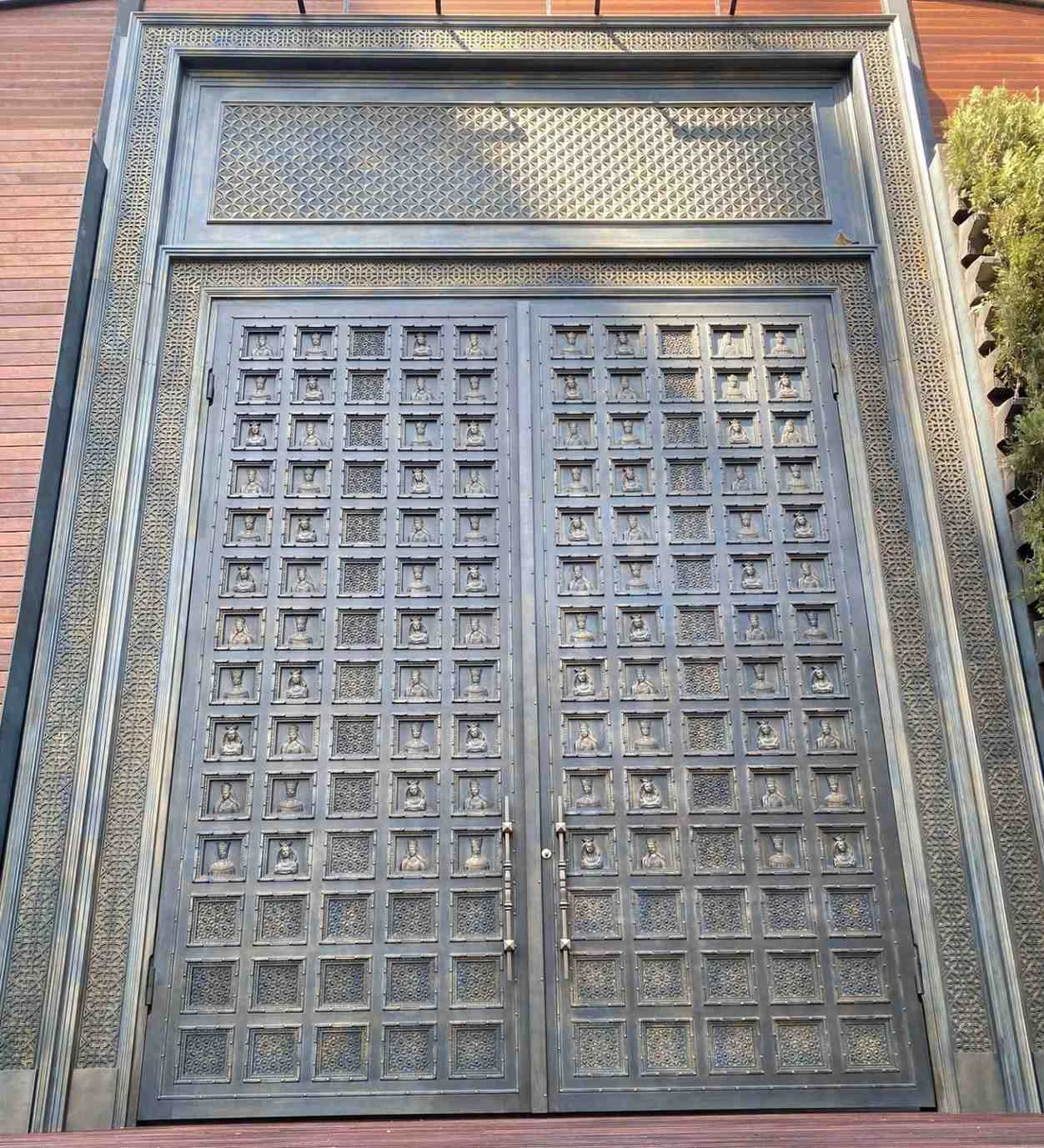 Entrance door of the the Stage Restaurant in YErevan, Armenia