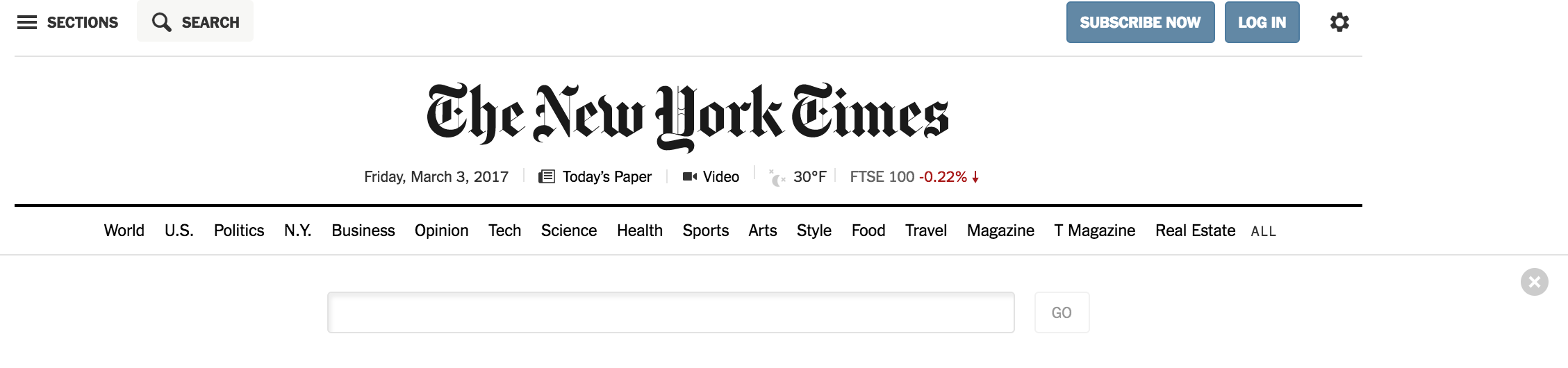 NYT Search Element