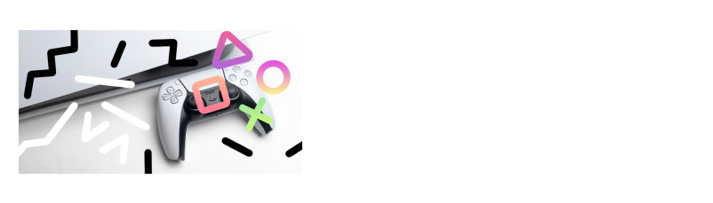 Playstation 5 with a variety of games for down-time