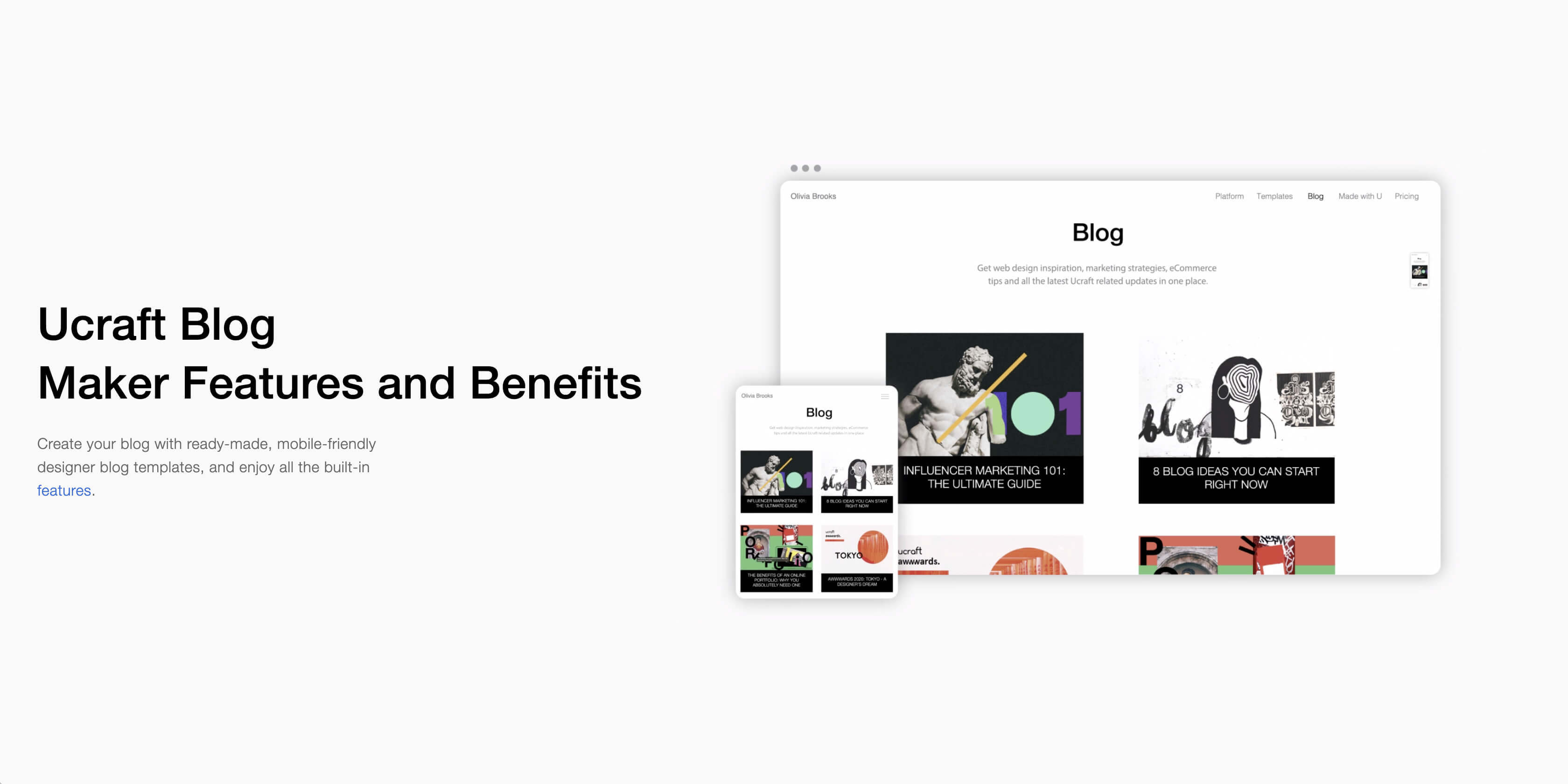 Create a Free Blog | Easy Blog Maker | Ucraft