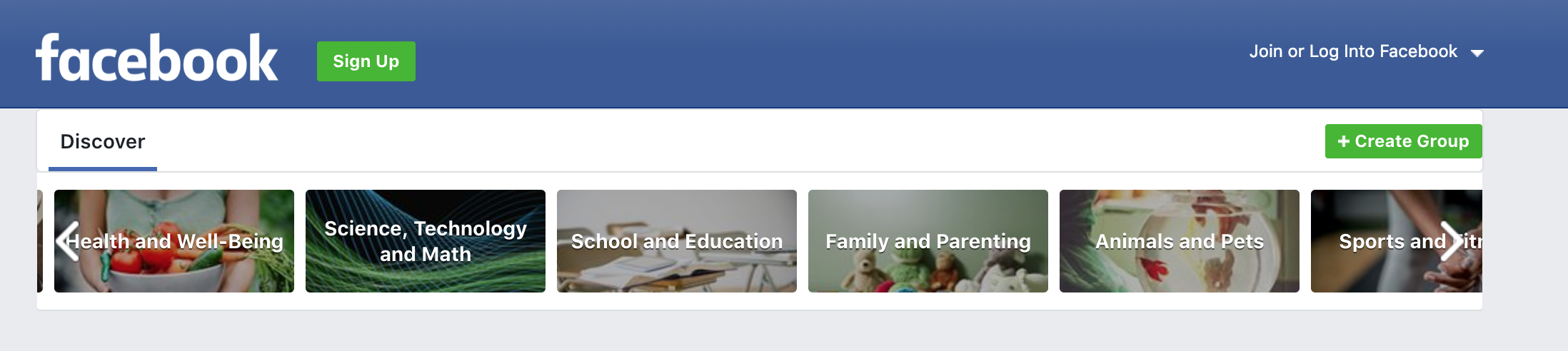 Facebook Groups suggestion