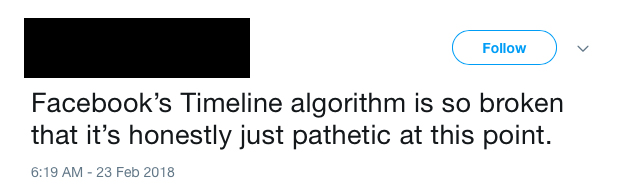 Facebook algorithm