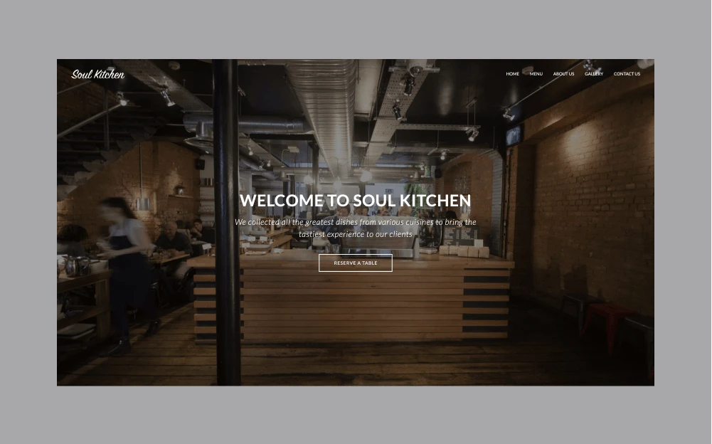 Restaurant Website Ideas