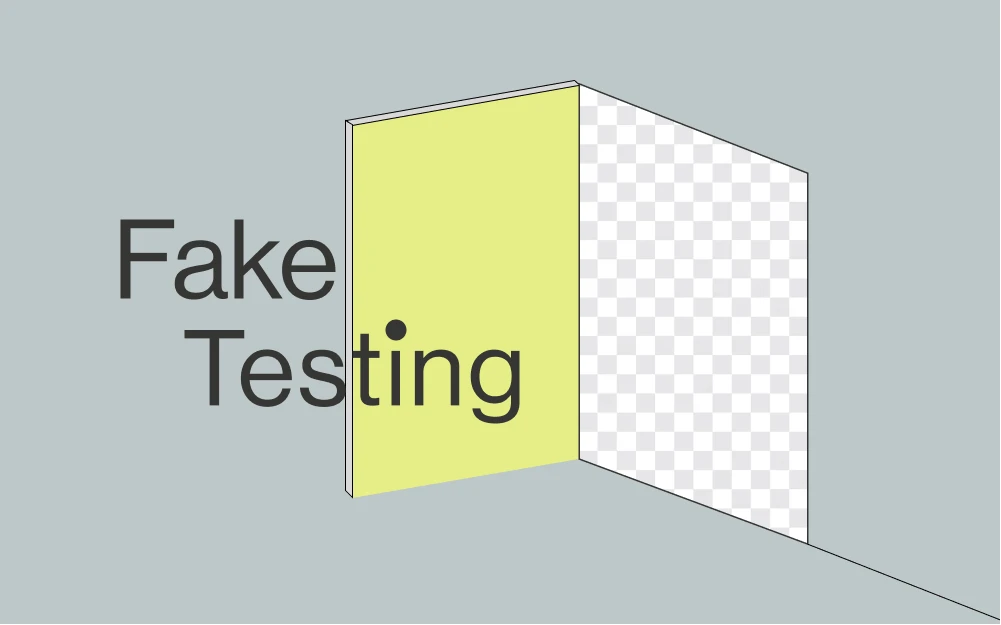 Fake door testing technique