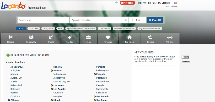 free classified ads sites - Locanto