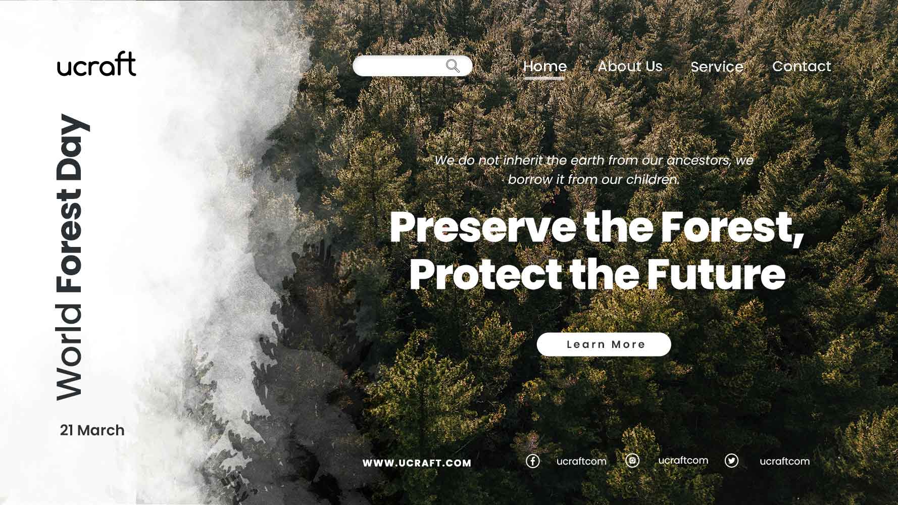 вебсайт о защите природы