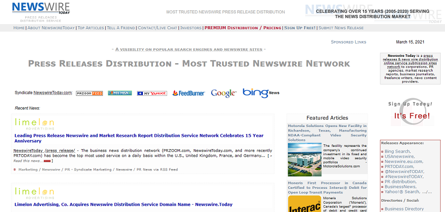 Free business advertising on Newswiretoday