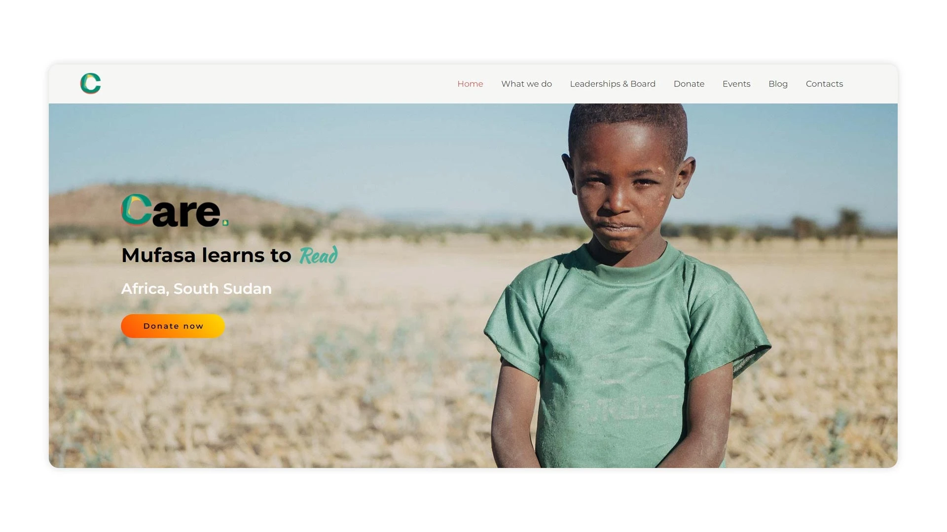 nonprofit website template