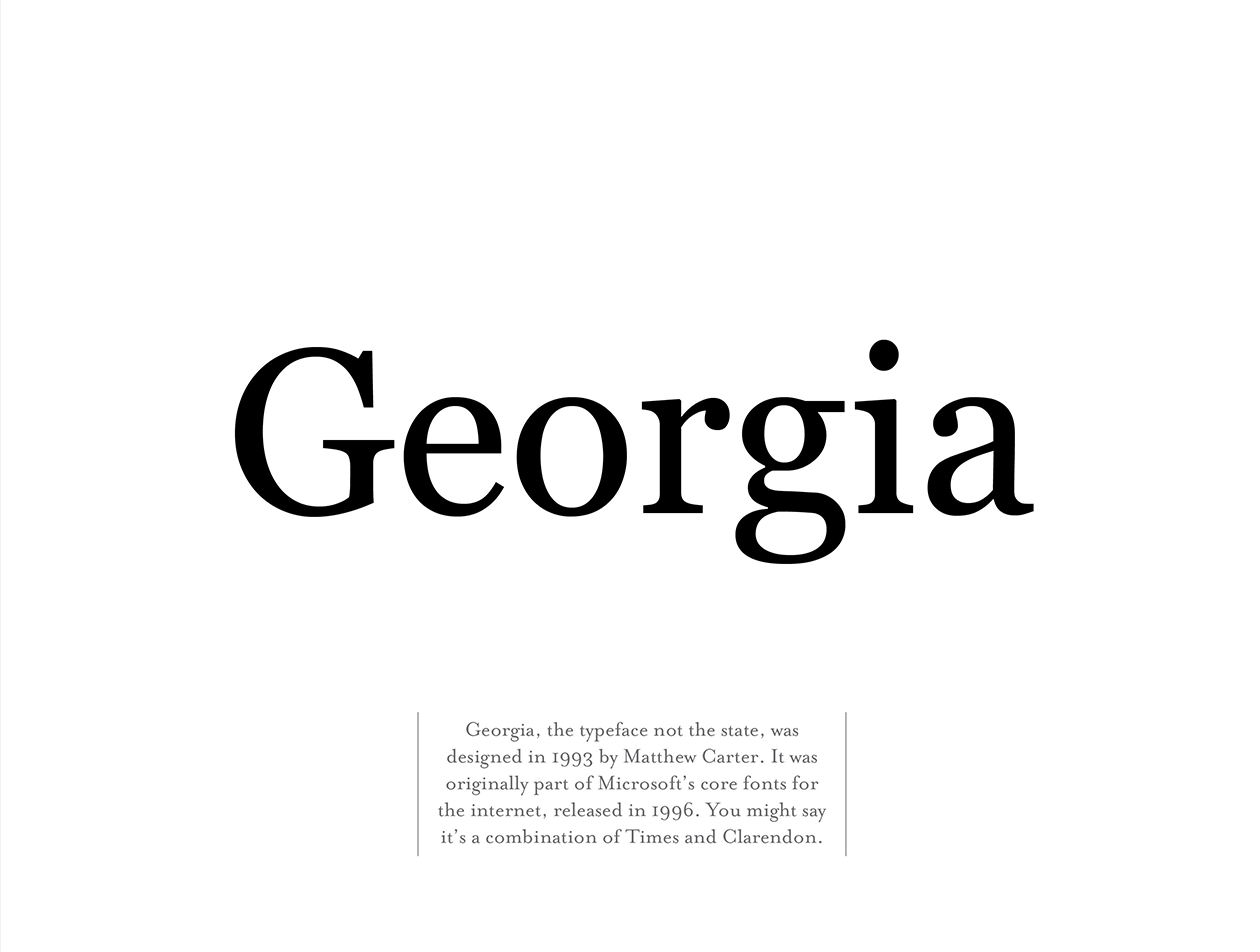 web safe font-georgia