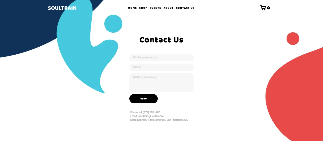 simple website form example