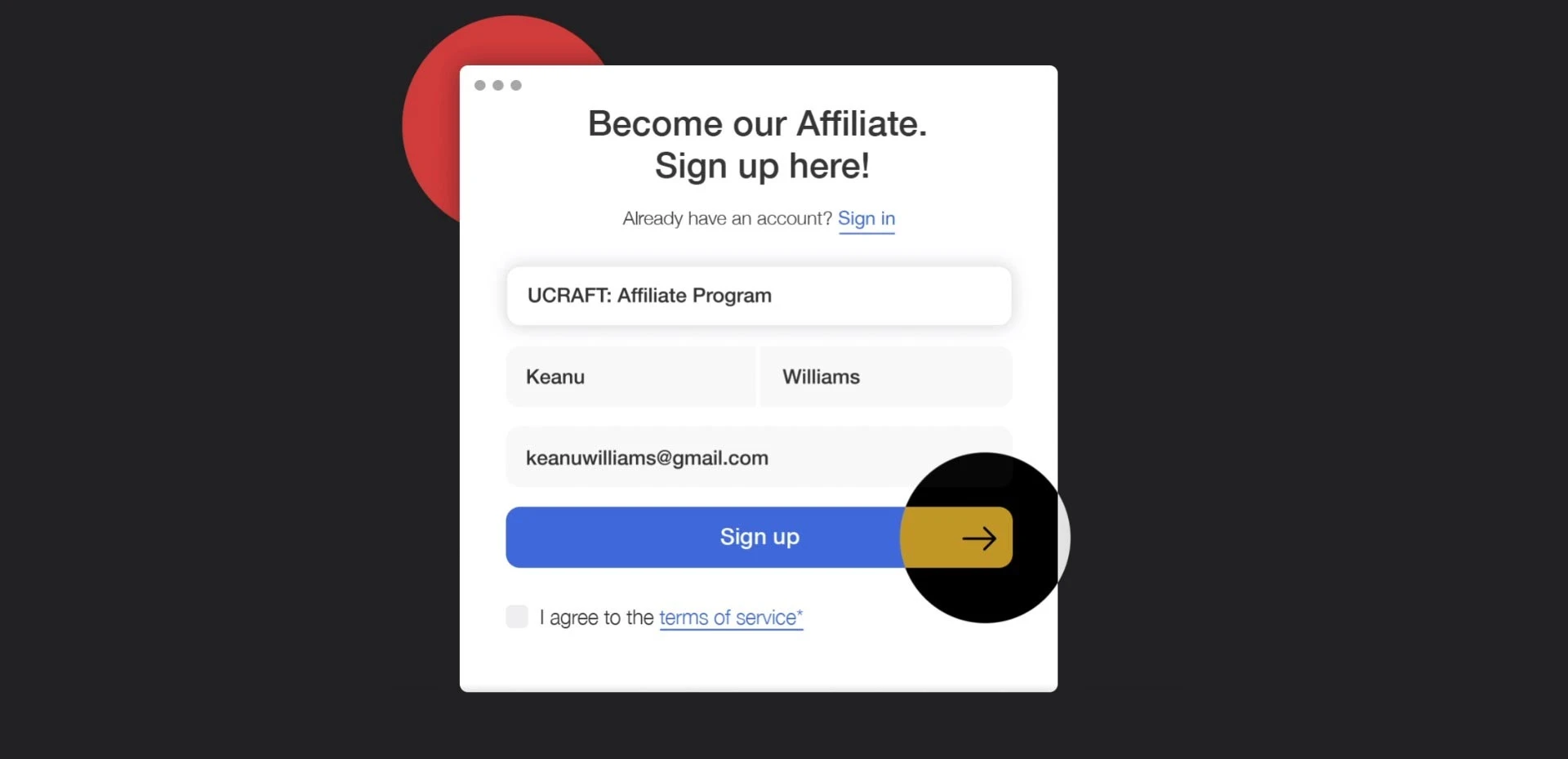 Ucraft affiliate program