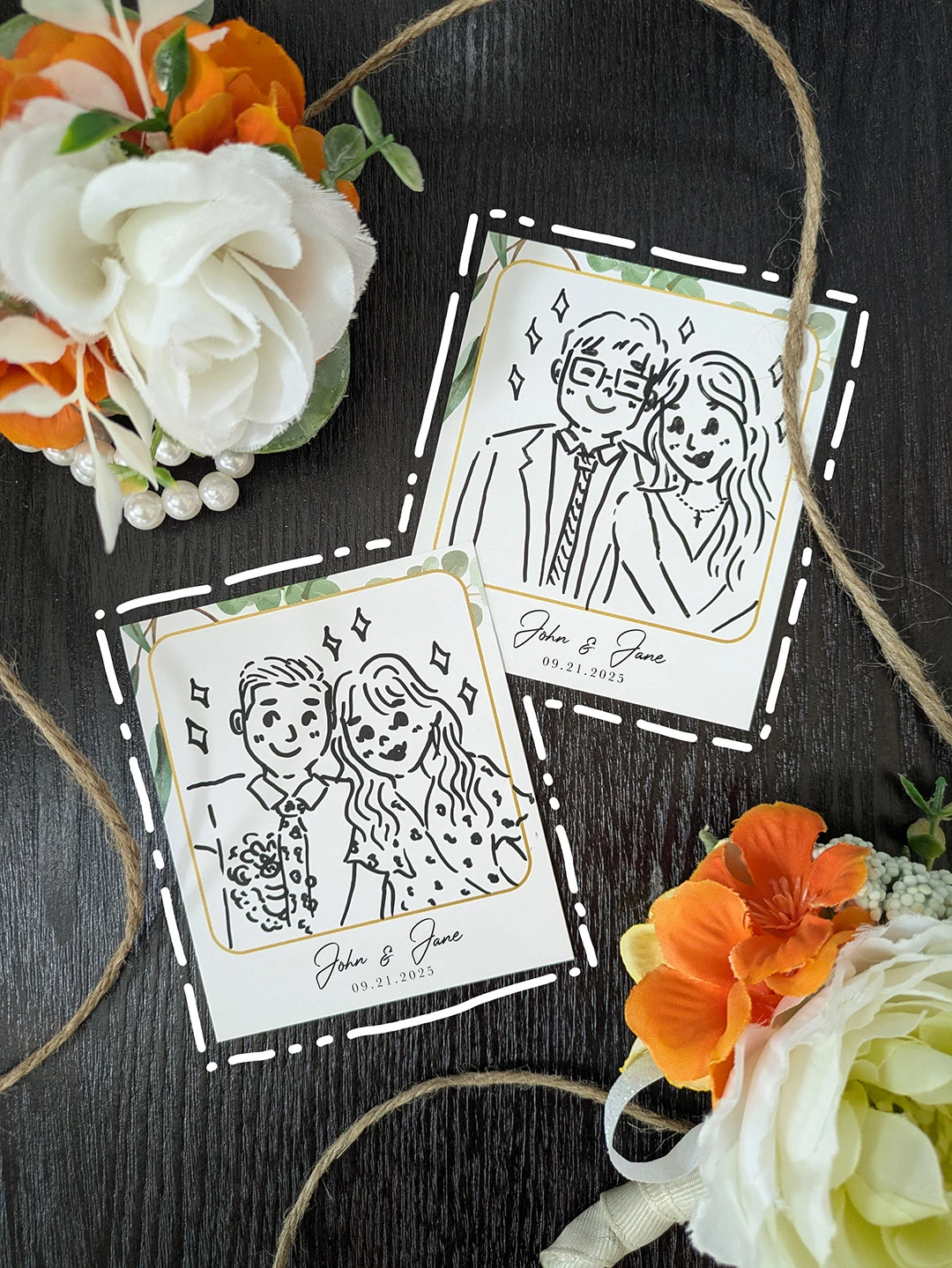 Toronto wedding portraits, live portraits, event portraits, wedding illustrator