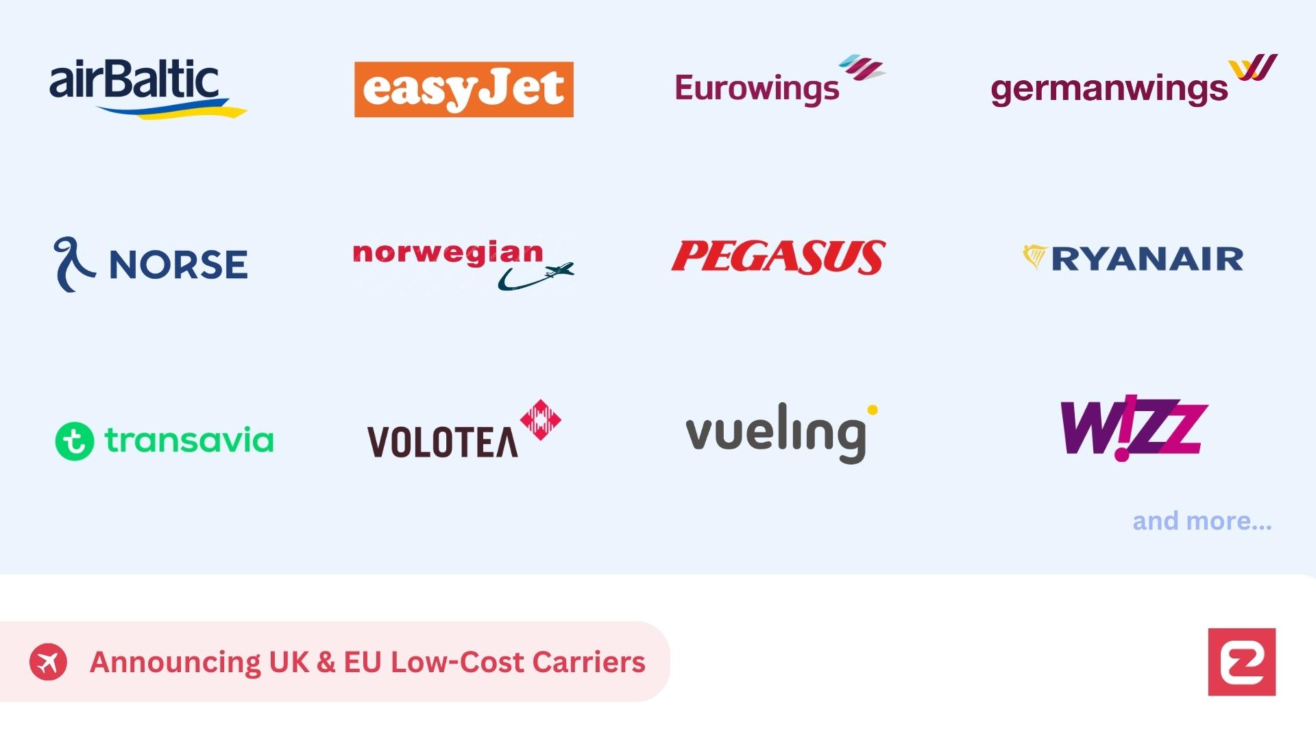 Zenmer Incorporates UK & EU LowCost Carriers!